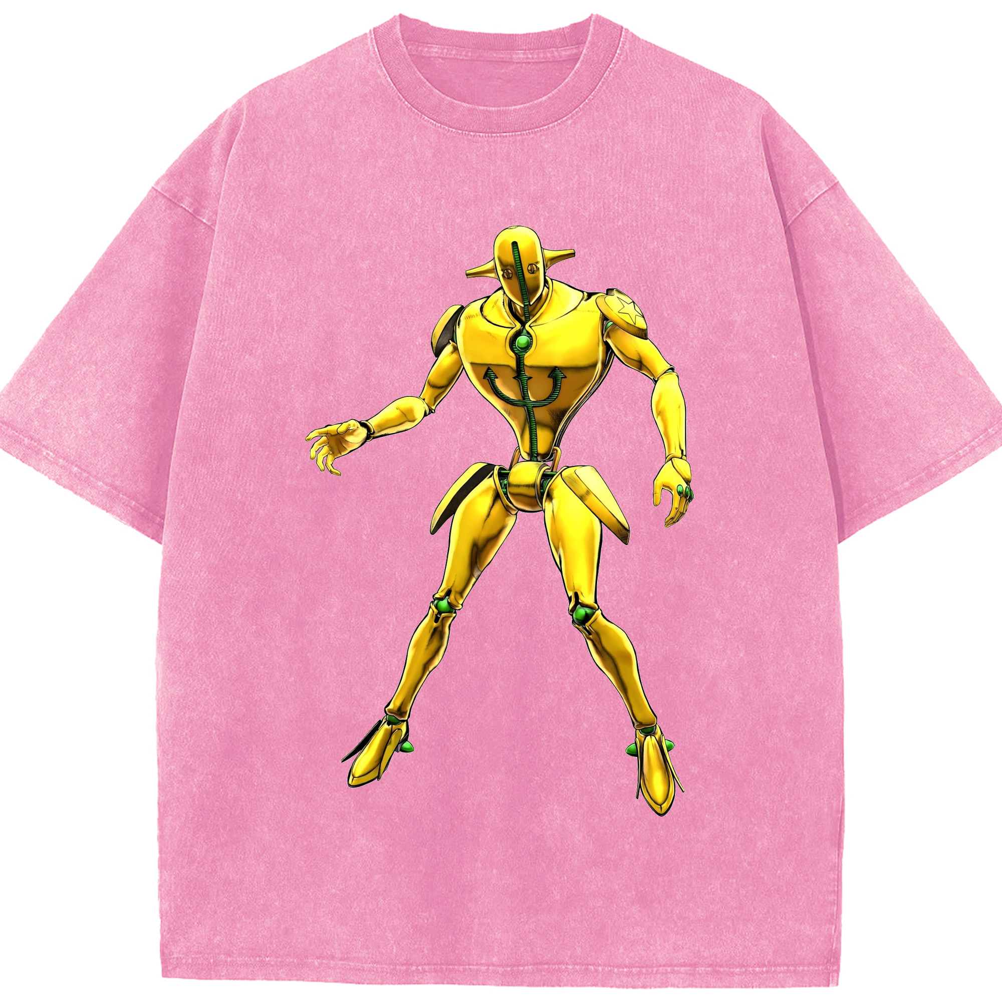 （画像用） ジョジョの奇妙な冒険 JoJo's Bizarre Adventure 綿100% ヴィンテージ風 半袖Tシャツ（フロントプリント）